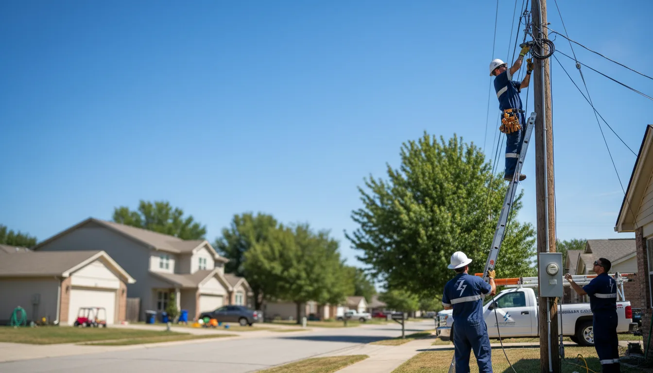 Residential electrician providing installation services in Pittsford, NY